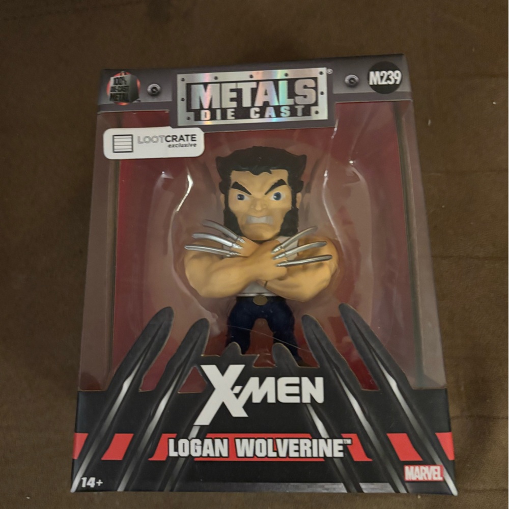 X-Men Logan Wolverine Metals Die Cast Figure